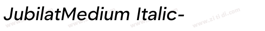 JubilatMedium Italic字体转换